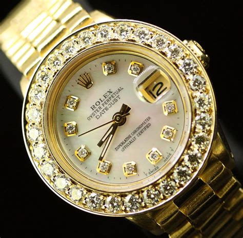 rolex oyster perpetual datejust 045 18k|Rolex Datejust diamond bezel aftermarket.